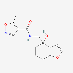 N-((4-hydroxy-4,5,6,7-tetrahydrobenzofuran-4-yl)methyl)-5-methylisoxazole-4-carboxamide