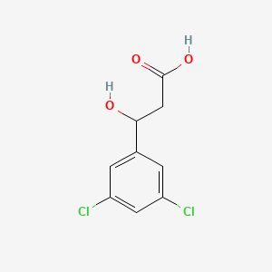 molecular formula C9H8Cl2O3 B2508021 3-(3,5-Dichlorophenyl)-3-hydroxypropanoic acid CAS No. 1250810-15-1