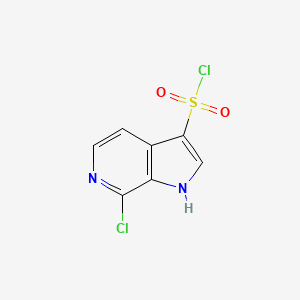 molecular formula C7H4Cl2N2O2S B2508022 7-chloro-1H-pyrrolo[2,3-c]pyridine-3-sulfonyl chloride CAS No. 1001413-18-8