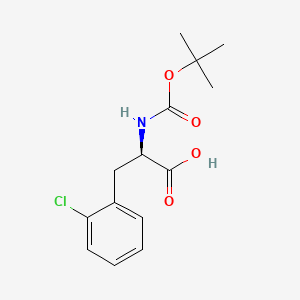 molecular formula C14H18ClNO4 B2508023 Boc-2-chloro-D-phenylalanine CAS No. 114873-02-8; 500789-05-9; 80102-23-4