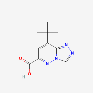 molecular formula C10H12N4O2 B2508031 8-(叔丁基)-[1,2,4]三唑并[4,3-b]哒嗪-6-羧酸 CAS No. 1010894-66-2