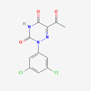 molecular formula C11H7Cl2N3O3 B2508041 6-乙酰基-2-(3,5-二氯苯基)-1,2,4-三嗪-3,5(2H,4H)-二酮 CAS No. 477854-25-4