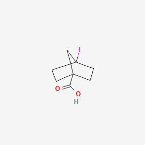 molecular formula C8H11IO2 B2508050 4-碘双环[2.2.1]庚烷-1-羧酸 CAS No. 123463-13-8