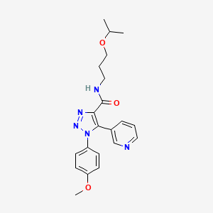 molecular formula C21H25N5O3 B2508056 4-溴-N-({5-[(4-甲基哌啶-1-基)磺酰基]-2-噻吩基}甲基)苯甲酰胺 CAS No. 1207028-20-3