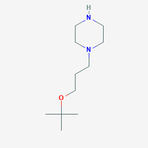 molecular formula C11H24N2O B2508067 1-[3-(Tert-butoxy)propyl]piperazine CAS No. 1364914-08-8