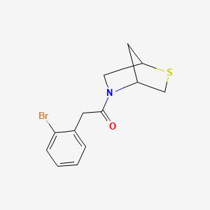 1-(2-Thia-5-azabicyclo[2.2.1]heptan-5-yl)-2-(2-bromophenyl)ethanone