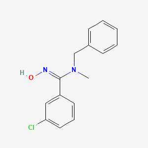 molecular formula C15H15ClN2O B2508075 N-benzyl-3-chloro-N'-hydroxy-N-methylbenzenecarboximidamide CAS No. 692288-02-1