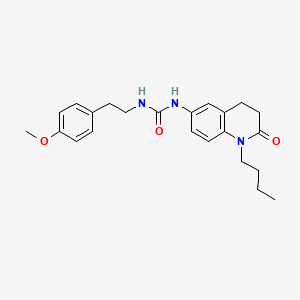 1-(1-Butyl-2-oxo-1,2,3,4-tetrahydroquinolin-6-yl)-3-(4-methoxyphenethyl)urea