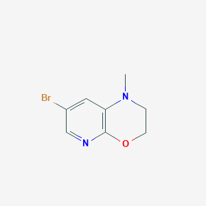 molecular formula C8H9BrN2O B2508096 7-Bromo-1-methyl-2,3-dihydropyrido[2,3-b][1,4]oxazine CAS No. 1415928-82-3
