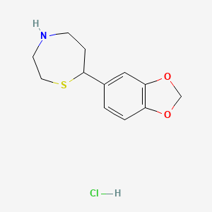 7-(2H-1,3-benzodioxol-5-yl)-1,4-thiazepane hydrochloride