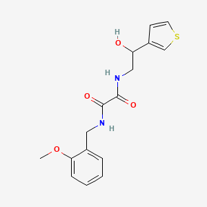 N1-(2-hydroxy-2-(thiophen-3-yl)ethyl)-N2-(2-methoxybenzyl)oxalamide