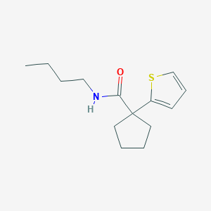 N-butyl-1-(thiophen-2-yl)cyclopentanecarboxamide
