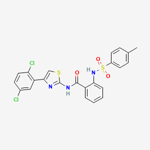 N-[4-(2,5-dichlorophenyl)-1,3-thiazol-2-yl]-2-(4-methylbenzenesulfonamido)benzamide