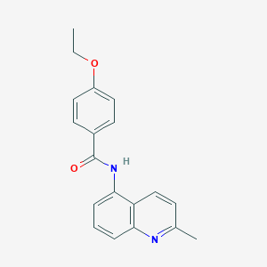 molecular formula C19H18N2O2 B250816 4-ethoxy-N-(2-methylquinolin-5-yl)benzamide 