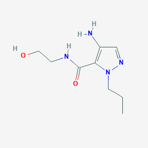 4-Amino-N-(2-hydroxyethyl)-1-propyl-1H-pyrazole-5-carboxamide