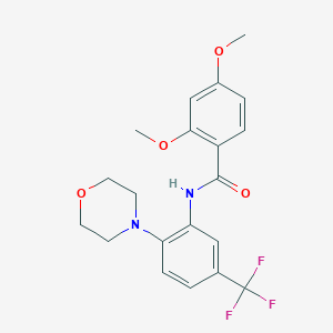 molecular formula C20H21F3N2O4 B250817 2,4-dimethoxy-N-[2-(4-morpholinyl)-5-(trifluoromethyl)phenyl]benzamide 