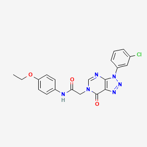 2-(3-(3-chlorophenyl)-7-oxo-3H-[1,2,3]triazolo[4,5-d]pyrimidin-6(7H)-yl)-N-(4-ethoxyphenyl)acetamide