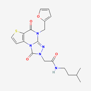 N-(4-chlorophenyl)-2-[3-(4-fluorophenyl)-7-oxoisothiazolo[4,5-d]pyrimidin-6(7H)-yl]acetamide
