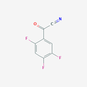 molecular formula C8H2F3NO B2508179 2,4,5-Trifluorobenzoyl cyanide CAS No. 2091697-40-2