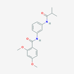 molecular formula C19H22N2O4 B250818 N-[3-(isobutyrylamino)phenyl]-2,4-dimethoxybenzamide 