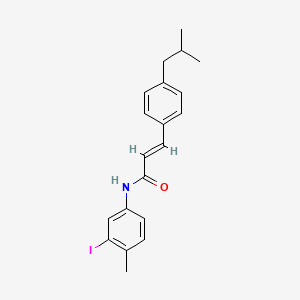 N-(3-iodo-4-methylphenyl)-3-(4-isobutylphenyl)acrylamide