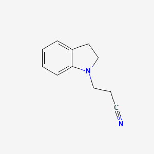 3-(2,3-dihydro-1H-indol-1-yl)propanenitrile