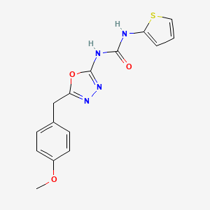 1-(5-(4-Methoxybenzyl)-1,3,4-oxadiazol-2-yl)-3-(thiophen-2-yl)urea