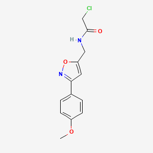 2-chloro-N-{[3-(4-methoxyphenyl)-5-isoxazolyl]methyl}acetamide