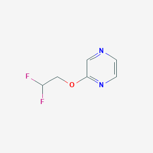 molecular formula C6H6F2N2O B2508227 2-(2,2-二氟乙氧基)吡嗪 CAS No. 2198503-31-8