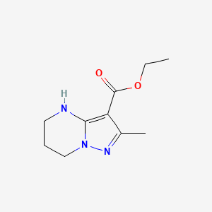 molecular formula C10H15N3O2 B2508228 ethyl 2-methyl-4H,5H,6H,7H-pyrazolo[1,5-a]pyrimidine-3-carboxylate CAS No. 1695885-93-8