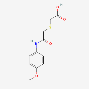 molecular formula C11H13NO4S B2508232 2-({[(4-Methoxyphenyl)carbamoyl]methyl}sulfanyl)acetic acid CAS No. 338409-65-7