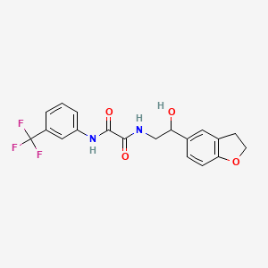 molecular formula C19H17F3N2O4 B2508237 N1-(2-(2,3-二氢苯并呋喃-5-基)-2-羟乙基)-N2-(3-(三氟甲基)苯基)草酰胺 CAS No. 1421481-84-6