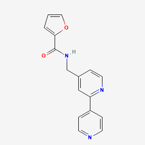 molecular formula C16H13N3O2 B2508239 N-([2,4'-bipyridin]-4-ylmethyl)furan-2-carboxamide CAS No. 2034394-14-2