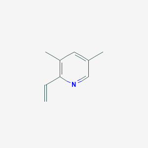 molecular formula C9H11N B2508247 2-Ethenyl-3,5-dimethylpyridine CAS No. 1824300-81-3