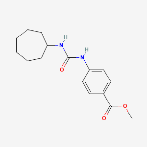 molecular formula C16H22N2O3 B2508255 Methyl 4-(3-Cycloheptylureido)Benzoate CAS No. 1223164-04-2