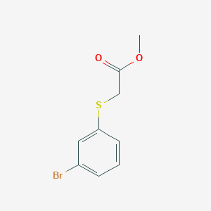 molecular formula C9H9BrO2S B2508257 Methyl 2-((3-bromophenyl)thio)acetate CAS No. 865707-52-4