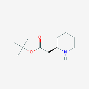 molecular formula C11H21NO2 B2508260 Tert-butyl 2-[(2R)-piperidin-2-YL]acetate CAS No. 1202040-37-6