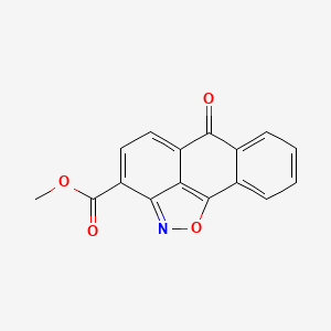 molecular formula C16H9NO4 B2508262 6-Oxo-6H-anthra[1,9-cd]isoxazole-3-carboxylic acid methyl ester CAS No. 95310-34-2