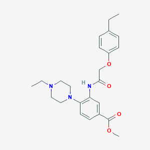 Methyl 3-{[(4-ethylphenoxy)acetyl]amino}-4-(4-ethyl-1-piperazinyl)benzoate