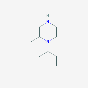 molecular formula C9H20N2 B2508279 1-(丁烷-2-基)-2-甲基哌嗪 CAS No. 1226016-85-8