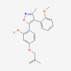 2-(4-(2-Methoxyphenyl)-3-methylisoxazol-5-yl)-5-((2-methylallyl)oxy)phenol