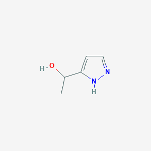 molecular formula C5H8N2O B2508287 1-(1H-pyrazol-3-yl)ethan-1-ol CAS No. 23585-50-4
