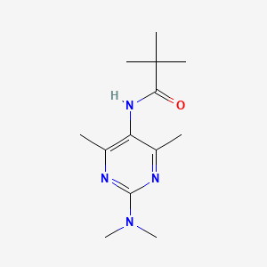 molecular formula C13H22N4O B2508302 N-(2-(dimethylamino)-4,6-dimethylpyrimidin-5-yl)pivalamide CAS No. 1797077-20-3