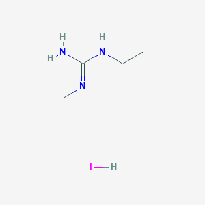 molecular formula C4H12IN3 B2508303 N''-乙基-N-甲基胍氢碘酸盐 CAS No. 2172610-29-4