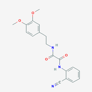 molecular formula C19H19N3O4 B2508331 N1-(2-cyanophenyl)-N2-(3,4-dimethoxyphenethyl)oxalamide CAS No. 898349-68-3