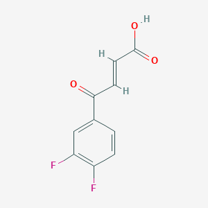 molecular formula C10H6F2O3 B2508348 4-(3,4-Difluorophenyl)-4-oxobut-2-enoic acid CAS No. 191014-72-9