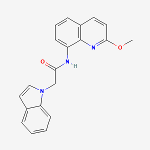 2-(1H-indol-1-yl)-N-(2-methoxyquinolin-8-yl)acetamide