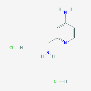 molecular formula C6H11Cl2N3 B2508366 2-(Aminomethyl)pyridin-4-amine dihydrochloride CAS No. 2137987-01-8