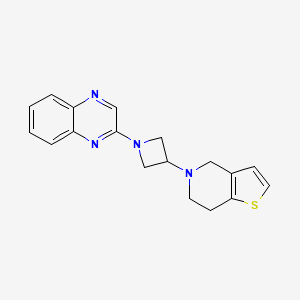 2-(3-{4H,5H,6H,7H-thieno[3,2-c]pyridin-5-yl}azetidin-1-yl)quinoxaline