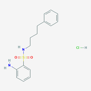 2-amino-N-(4-phenylbutyl)benzene-1-sulfonamide hydrochloride